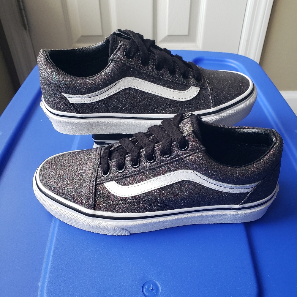 Rainbow Glitter Vans - image 3